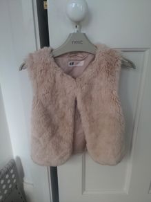 H&M fur gilet / cardigan