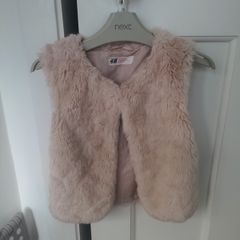 H&M fur gilet / cardigan