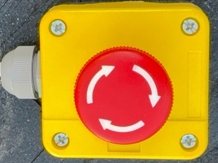 Twist Release Emergency Stop Push Button, Surface Mount,
