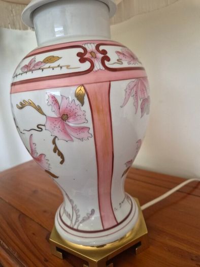Large Pair of Vintage French Porcelaine de Limoges Drimmer Table Lamps 72cm
