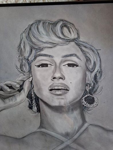 Framed Drwaing of Marlyn Monroe