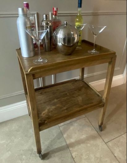 Vintage drinks trolley
