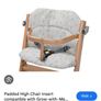 Safety 1st Timba Wooden Highchair- Grey and Super Soft & Padded High Chair Insert Image 3