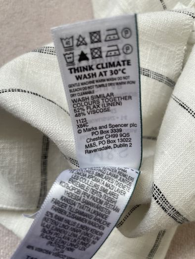 Ladies linen M&S top