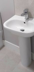 Basin with pedestal