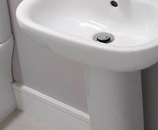 Basin with pedestal