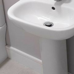 Basin with pedestal