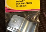 25 - 28 Mm Butterfly Pole End Clamps