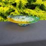 Glass engraved cake stand postage possible Image 3