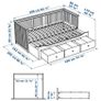 Pink Ikea Day Bed with 2 mattresses Image 8