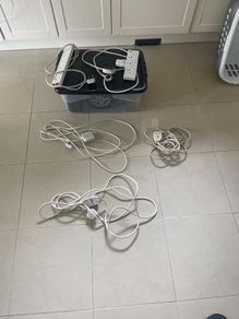 5 extension leads and power surge