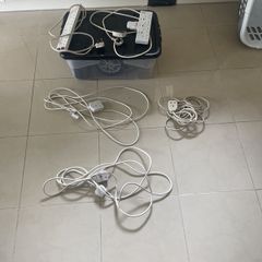 5 extension leads and power surge