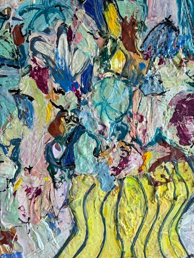 Original Painting Irish Abstract Floral Original Floral Painting Original Art contemporary Irish art