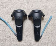 HTC Vive VR Controllers + 1.0 Base Stations