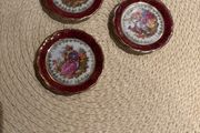 Set of Three CP Limoges French Antique Miniatures Trinket Dishes