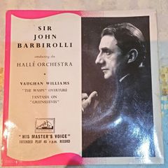 Sir John Barbirolli Vaughan Williams The Wasps Greensleeves 7 inch EP