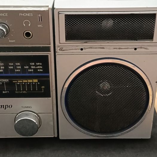 vintage boombox or Mini compo radio cassette recorder the 1980s