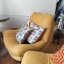 2 Yellow Swivel Armchairs Image 5