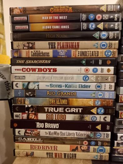 Western Movie Dvd Collection Bundle Classic Vintage Films Magnificent Seven True Grit The Alamo Etc