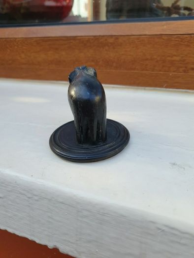 hand carved wooden elephant