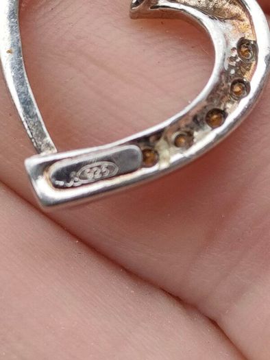 Sterling Silver Love Heart Pendant Set
