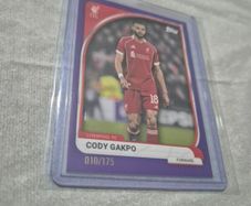 Liverpool Football Card Cody Gakpo /175 Purple