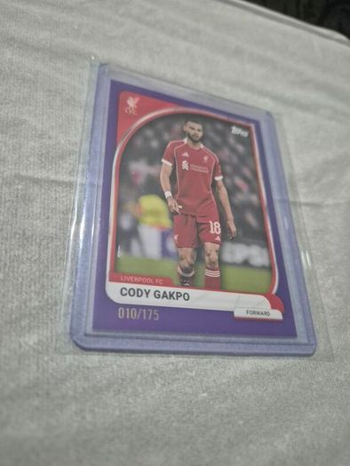 Liverpool Football Card Cody Gakpo /175 Purple