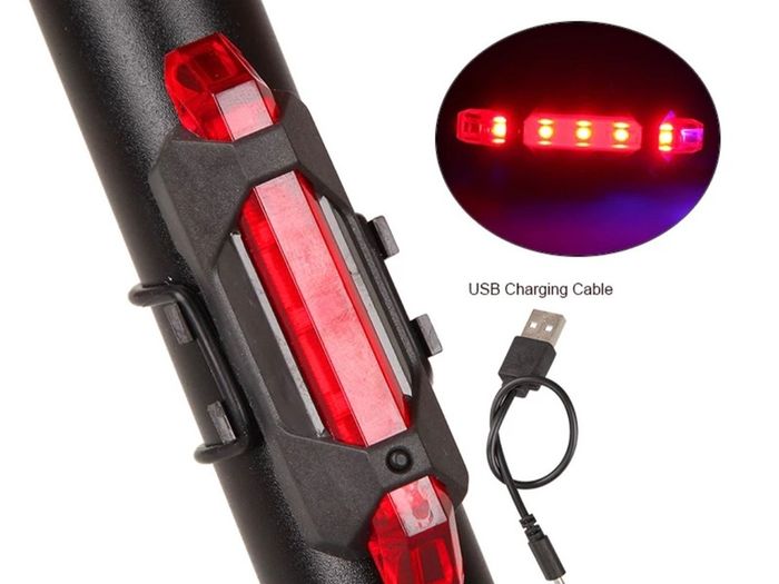 BRAND NEW Bicycle Light Waterproof Rear Tail Light LED USB Rechargeable Mountain Bike Cycling Light Taillamp Safety Warning Light TSLM2 / accessories