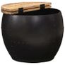 Coffee Table Round 53x43 cm Solid Mango Wood Image 4