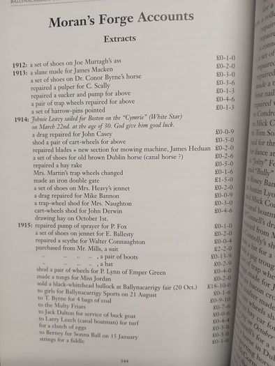 Ballynacarrigy, Westmeath local history