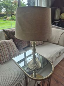 Cream table lamp