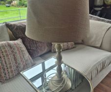 Cream table lamp