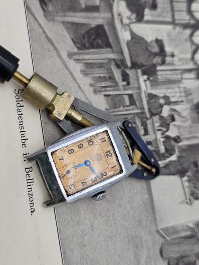 Antique Ww1Period Swiss made Watch Working but needs a Restoration