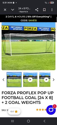 full size goal