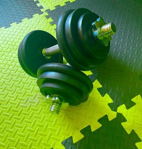 Cast iron dumbbells