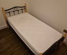 Single bed with mattress