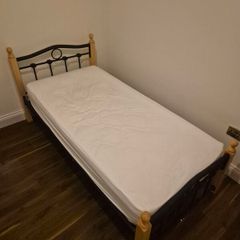 Single bed with mattress