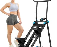 Stair Stepper with 6 Resistances Foldable Stairmaster Machine for Home Gym Workout, 160kg Load-Bearing Capacity Cardio Stair Climber with Low Noise