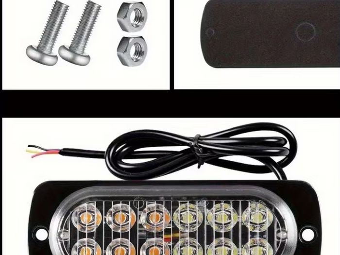 2pcs 20 LED  Lights - 18 kinds of Modes ,Back / Side Lighting