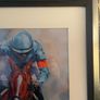 Large horse and jockey picture  50cm x 60cm. Image 2