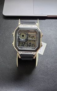 Casio digital watch AE-1200WH-1CVEF Silver black