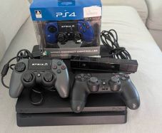 PlayStation 4 Slim 1Tb+ 1x Original Wireless Controller+ 2x Wired Controller+ Camera