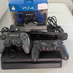PlayStation 4 Slim 1Tb+ 1x Original Wireless Controller+ 2x Wired Controller+ Camera