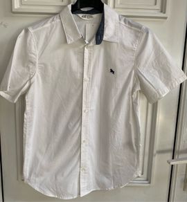 Boys white short sleeved shirt