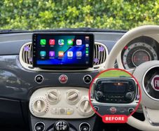 Fiat 500 Apple CarPlay & Android Auto Radio