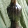 Antique Heavy Large Oil Lamp Holder, Candle Holder made of Brass Image 3