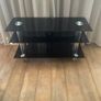 Black glass tv stand Image 3
