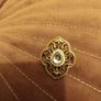 Gold brooch with gem Image 2