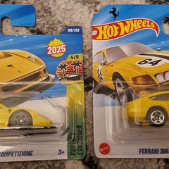 Hot Wheels - Yellow Ferrrari Set - F40 + 365 GTB4 Competizione