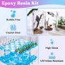 80oz Crystal Clear Casting Resin Kit, Bubbles Free Epoxy Resin Supplies, Clear Resin for Tumblers, Molds, Jewelry, Table Top, Epoxy Resin with 6 Mica Powders, Large Silicone Cup and More (FREE POSTAGE) Image 3